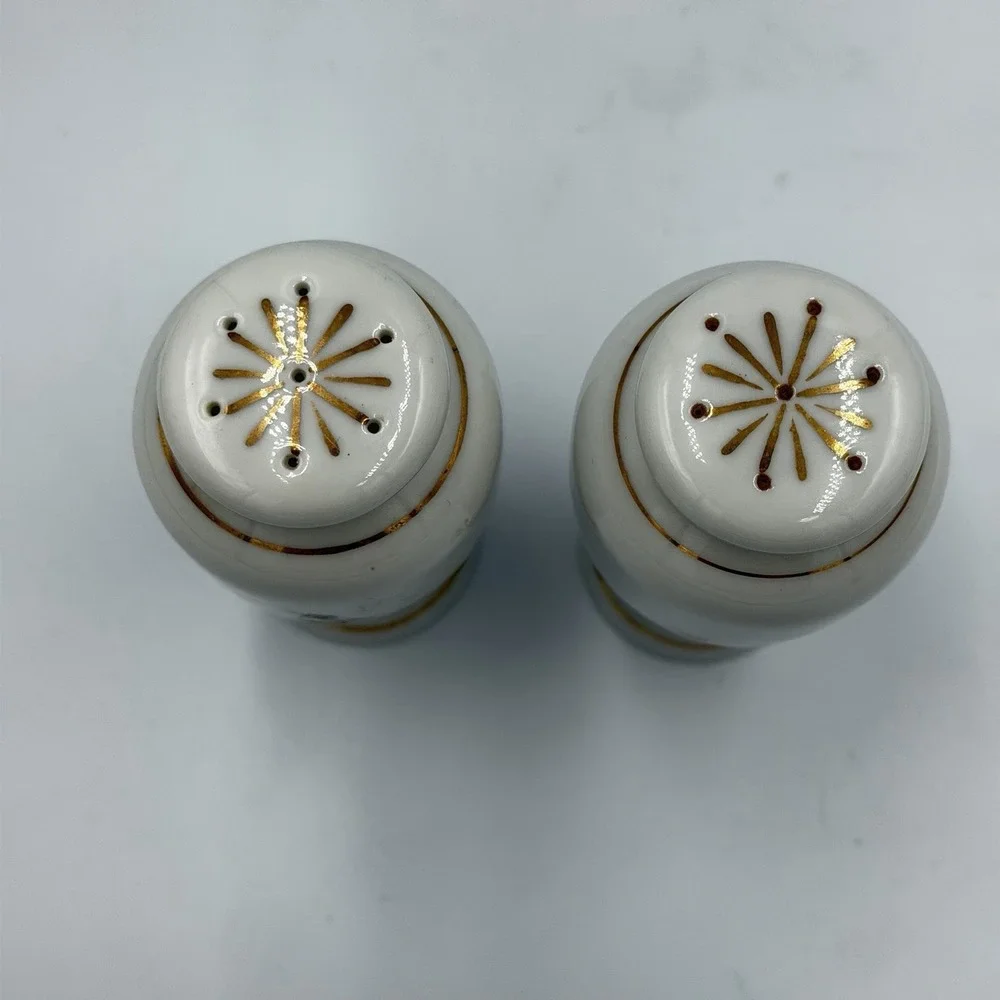 Vintage Lynmore Fine China Golden Rose Salt and Pepper Shakers